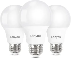A19 LED Light Bulbs 9W 60W Equivalent 800 Lumens 2700K Soft Warm White Non Dimmable E26 Base 10000H Lifetime 5 Pack