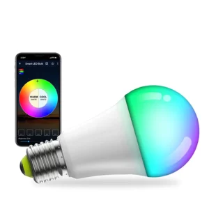 A19 Smart LED Light Bulb 60W Equivalent 5W 7W RGBW Full Color Adjustable White