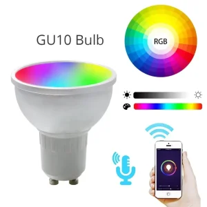 A60 GU10 RGBW LED Smart Bulb 5W 7W 9W 12W Remote Control Dimmable