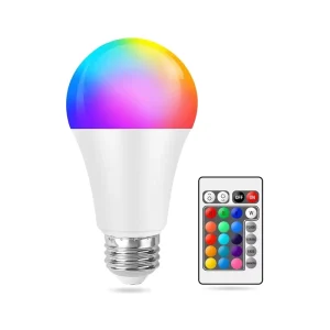 A60 Smart LED Bulb 5W 9W E27 110V 220V Color-Changing Remote Control