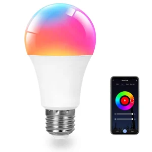 A60 Smart RGBCW LED Bulb E26/E27 9-15W Dimmable Color-Changing WiFi App Controlled