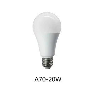 A70 E27 LED Bulb 20W 1800lm 220-240V IP20 for Indoor Lighting