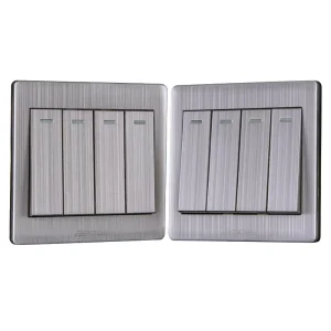 A8 4 Gang 1 Way Wall Switch for Home or Office
