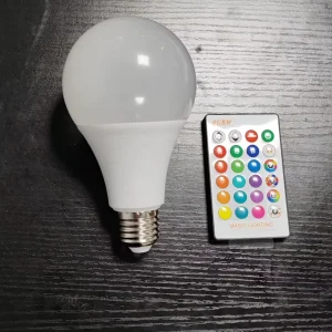 A80 15W E27 Smart RGBW LED Bulb with Multi-Color Changing, Dimming and Remote Control