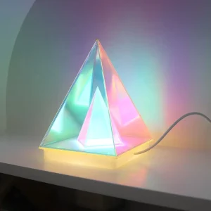 ABS 3D Colorful Acrylic USB LED Illusion Table Lamp for Bedroom