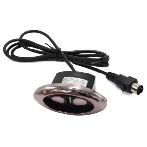 ABS Electronic Hand Switch Round Controller with 2 USB Ports for Electric Recliner Sofa
