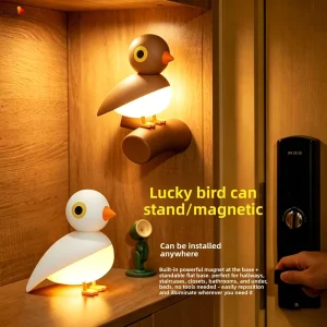 ABS LED Night Light with Magnetic Mount and Human-Body Sensor Rechargeable USB Powered
