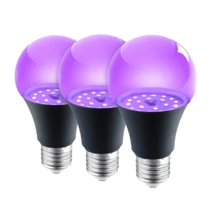 AC 110V 220V A19 Insect Trap Light E26 Base Residential Landscape Decoration 12W Purple Black UV LED Light Bulb CRI 80 1000