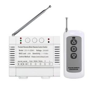AC 220-380V 30A 2-Channel Relay Wireless Remote Control Switch for Motor and Water Pump Forward/Reverse