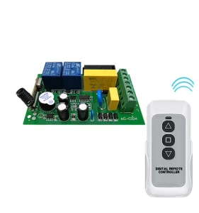 AC 220V 2-Channel RF 433MHz Smart Home Wireless Remote Control Switch Relay Receiver Transmitter Module Plastic