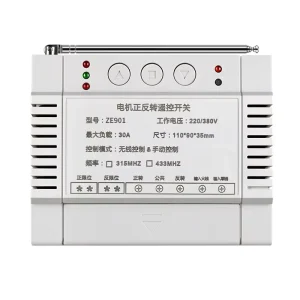 AC 220V/380V 2-Channel Wireless Remote Controller for Motor Forward/Reverse and Water Pump