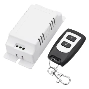 AC 85-250V 2CH 433MHz RF Wireless Remote Control Receiver with 10A/30A Relay for Household Lighting