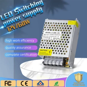AC Power Adapter 110V-220V to 24V 2A or 12V 4A Switching Power Supply for Selectable-Voltage Equipment