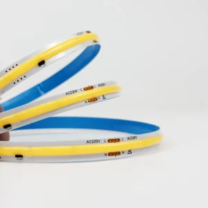 AC110V 220V No Transformer 296 LEDs/m 8mm Cuttable 3000K 4000K 6000K Highlight Flexible COB LED Strip for Home Decoration