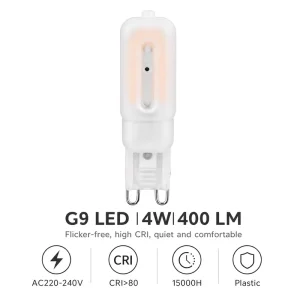 AC220 240V 4W 400LM Ra>80 IC Driver Smd 2835 16 LEDs Plastic CE RoHS LED Bulbs LED Light Bulb G9 Bulb