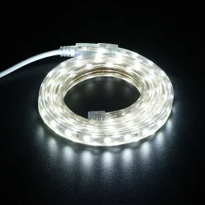 AC230V 110V IP65 Rated 2700K Warm White LED Strip Light 14.4W M Dimmable with Manual & Remote Control