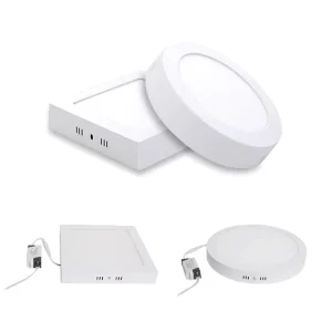AC85 265V Lampara Panel Led Surface Led Ceiling Lights PLAFON LED SMD2835 LAMPARA DE SOBREPONER LED Round Led Panel Light 18w