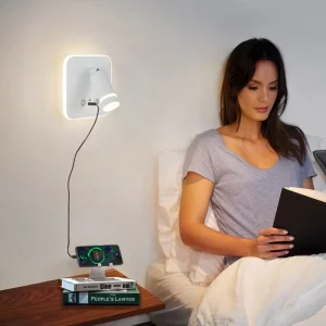 AC85 265V Touch Sensor Dimming Type Portable Wall Lamp Aluminum Head Desk Lamp for Book Reading Indoor Bedside Wall Lamps