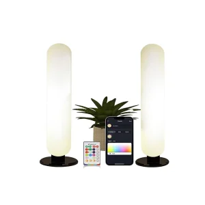 ALANTOP Acrylic WiFi Smart Desk Lamp Adjustable Color Temperature Compatible Alexa Google Synchronizable Music Games for Kitchen