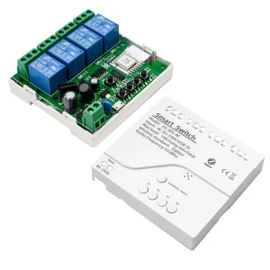 APP Remote Control 4 Relay Board WiFi RF Switch Receiver Controller 85-250V Smart Module Timer
