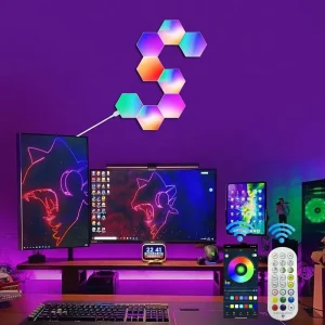 APP Remote Controlled Music Sync 16 Million Color LED RGB Wall Light Gaming Smart Home Lights for Room Decoration