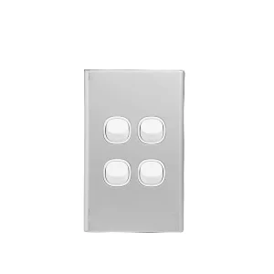 AU NZ Series Electric Wall Switch with SAA Factory Customization Service 3 Gang Horizontal Switch