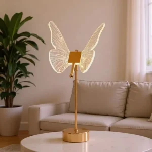 Acrylic Butterfly LED Bedside Table Lamp Night Light for Girls Bedroom
