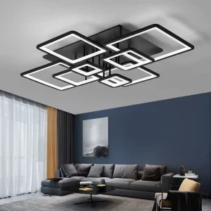 Acrylic LED Chandelier Ceiling Light with Remote Control for Indoor Use