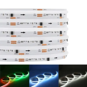 Addressable 12V 24V RGBWIC 768Led M 784Led M WS2814 10mm Customizable Waterproof IP65 IP67 IP68 Flexible Cob Led Strip Light