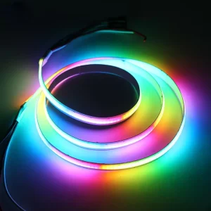 Addressable COB LED Strip Light 12V 720 LEDs/m RGBIC RGB WS2812B App Remote Control Dimmable