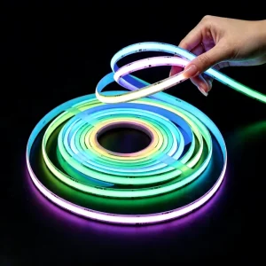 Addressable RGB COB LED Strip Pixel Tape RGBIC FPCB 12V 24V Flowing LED Light