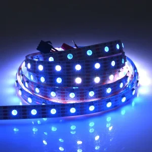 Addressable RGB LED Strip HD107S 60 LEDs/m 5V Flexible Pixel Light Tape Double Data Transmission