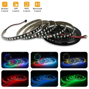 Addressable RGBIC Strip 5050 RGB LED Strip Light 10m 5m Roll WS2811 Strip 10mmPCB E Sport KTV Bar Custom IP65 IP67 Waterproof