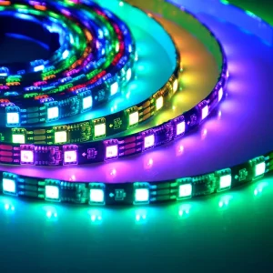 Addressable WS2811 SMD5050 RGB LED Pixel Strip Light Flexible Digital 30 60 108 LEDs 12V 24V