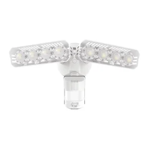 Adjustable 2-Head Motion Sensor LED Outdoor Security Flood Light, Ceiling Mount