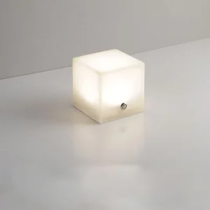 Adjustable Brightness Natural Alabaster Marble LED Table Lamp for Hotel and Restaurant