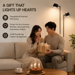 Adjustable Dual Head LED Floor Lamp for Cozy Corners Warm Light Standing Lamp for Reading Studying and Unwinding at Home