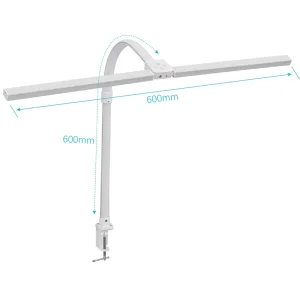Adjustable Gooseneck Desk Lamp for Home Office Eye Caring Stepless Dimming Simple Design with DC Power Supply for Reading Study