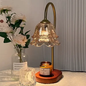 Adjustable Height Candle Lamp Home Decor Wax Warmer Lamp for Scented Jar Candle Warmer Lamp with Timer Dimmable