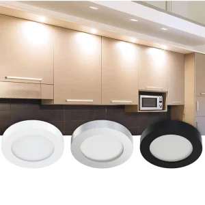 Adjustable LED Under Cabinet Puck Lights CCT 3000K-6000K Dimmable ETL Listed for Kitchen and Wardrobe