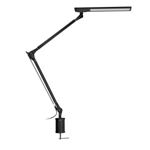 Adjustable Modern Aluminum Clamp Desk Lamp DC Power Touch Control Dimmable High CRI 85 Flexible Reading Task Light Eye Care LED