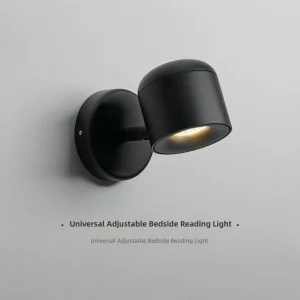 Adjustable Rotatable LED Wall Lamp Aluminum Bedside Reading Wall Sconce Modern Indoor Spotlight Light for Bedroom Bathroom Hotel