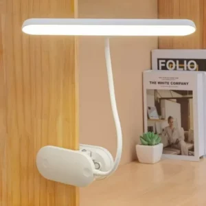 Adjustable USB Rechargeable LED Clip Desk Lamp 3 Color Modes Stepless Dimming Eye Caring Table Reading Lamp