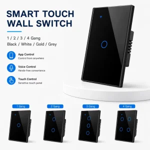 Advanced Function WiFi Smart Wall Light Switch with App Remote Control for 118 Type Smart Home Projects
