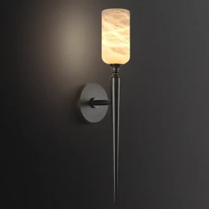 Alabaster Wall Lamp Italian Minimalist Designer Style Bedside Lamp Bedroom Living Room Hotel Lobby Villa Long Pole Lamp