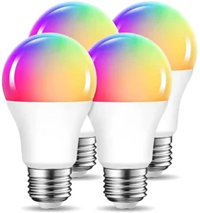 Alexa Tuya WIFI Control RGB Smart Wifi Lighting E27 Bulb Wireless Google Home App Control Adjustable A60 Led Blub Lights 9W