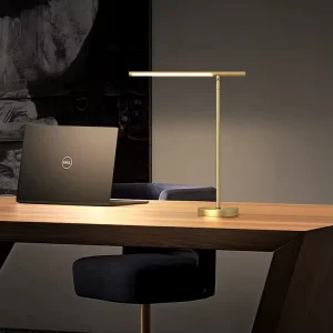 All Copper Modern Desk Lamp for Living Room Bedroom Study Nordic Style LED Light Simple Adjustable Rocker