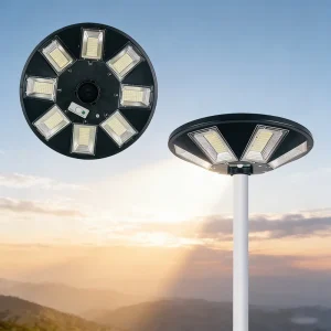 All in One Integrated Garden Landscape Road Theme Park Solar Light IP65 600W 800W 1000W High Power Solar Cell LED Street Lamp