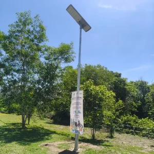 All in One Integrated Solar Street Light Built-in Rain Sensor Auto Dual CCT Color Changing Waterproof Outdoor Highway Road Lamp