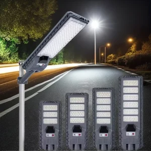 All-in-One Solar LED Street Lamp IP65 Waterproof 300W 400W 500W 600W Motion Sensing Dimmable